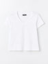 LC Waikiki V Neck Straight Short Sleeve Women T-Shirt
